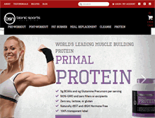 Tablet Screenshot of bionicsportsnutrition.com